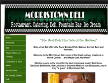 Tablet Screenshot of morristowndeli.com